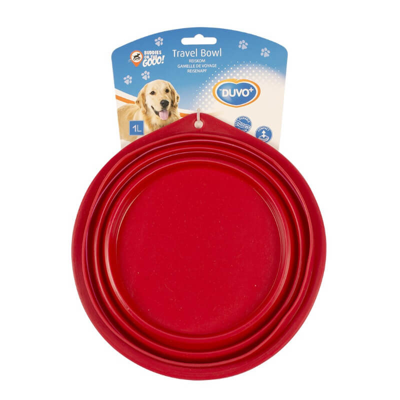 Duvo zložljiva silikonska posoda, rdeča - 1000 ml (2)