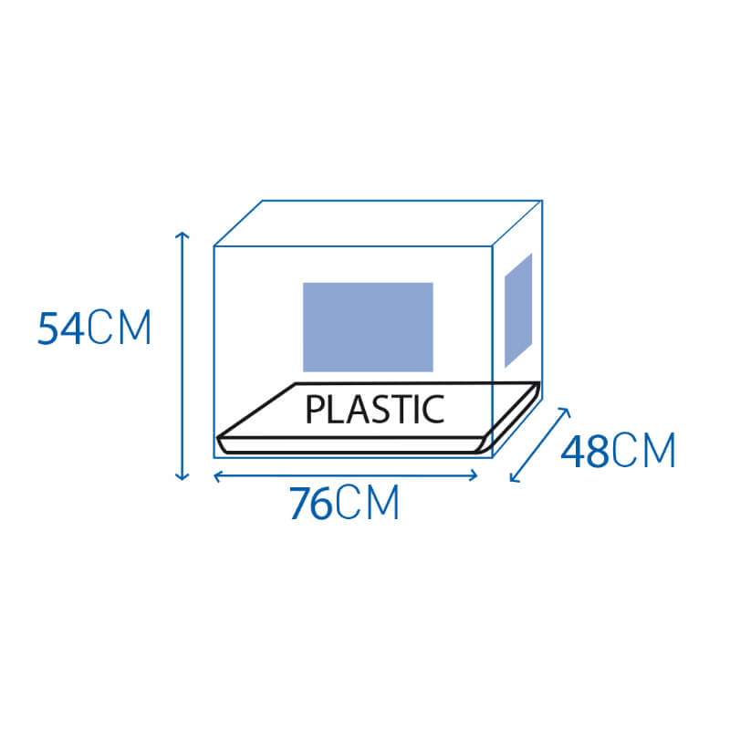 Duvo kovinski boks Topline, črn - 76 x 48 x 54 cm (3)