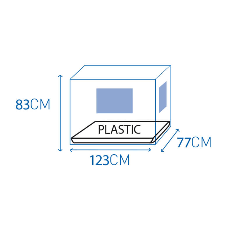 Duvo kovinski boks Topline, črn - 123 x 77 x 83 cm (3)