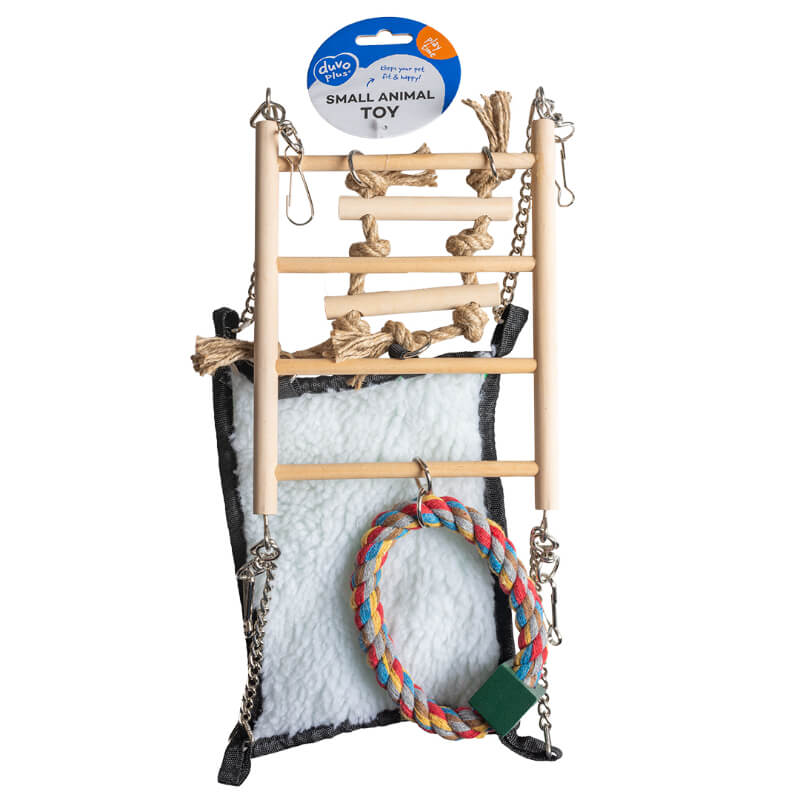 Duvo viseča mreža in igrišče za glodalce - 17 x 22 x 15 cm (2)