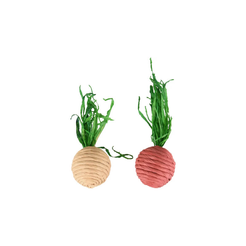 Flamingo igrača Radi za glodalce redkev, 2 kos - 4,5 cm (2)
