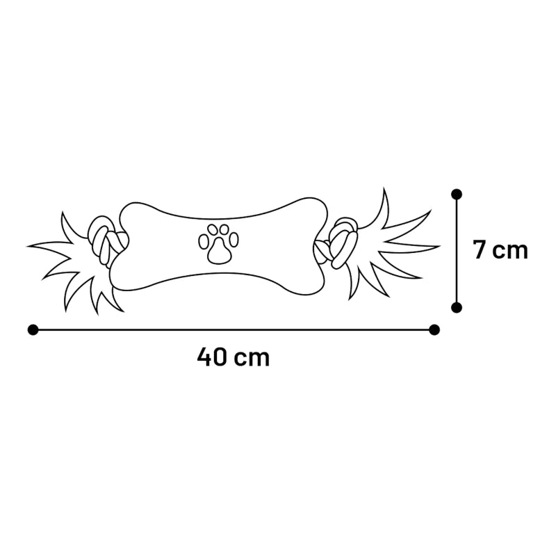 Flamingo plišasta kost z vrvjo, različne barve - 40 cm (4)