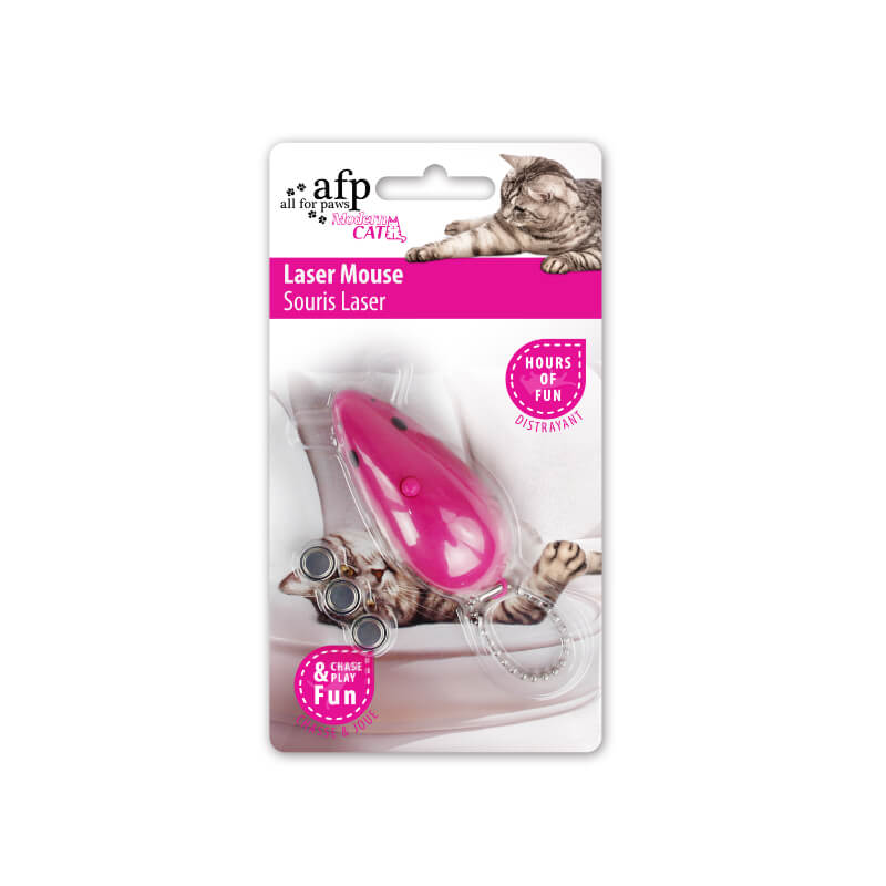 All For Paws Modern Cat igrača laser miška, modra ali roza - 7 x 3 cm (3)