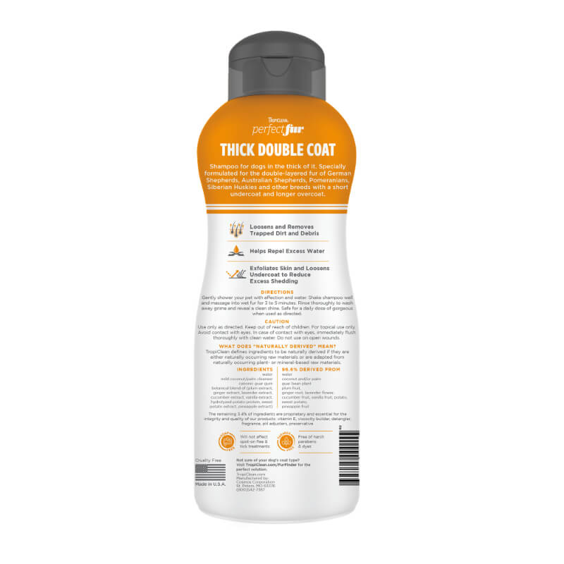 TropiClean PerfectFur šampon za pse z gosto dvoslojno dlako - 473 ml (2)