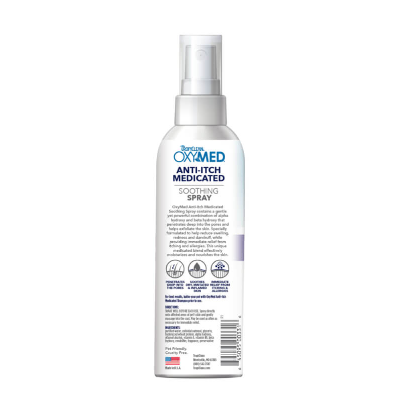 TropiClean OxyMed Anti-Itch sprej proti srbečici - 236 ml (2)