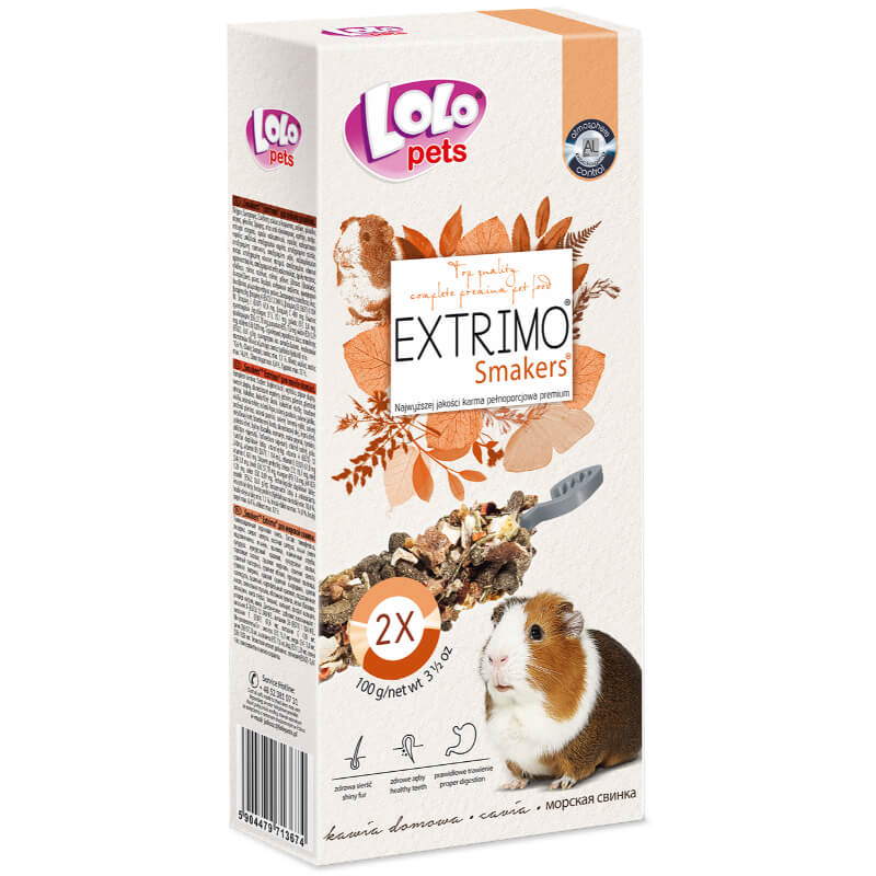 Lolo Extrimo Smakers kreker za morske prašičke, 2 kos - 100 g