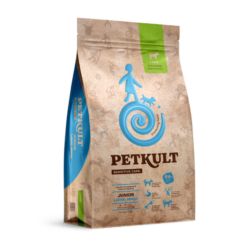 Petkult Sensitive Care Junior, large - jagnjetina - 12 kg
