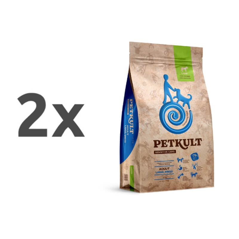 Petkult Sensitive Care Adult, large - jagnjetina - 2 x 12 kg