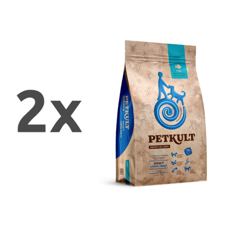 Petkult Sensitive Care Adult, large - riba - 2 x 12 kg