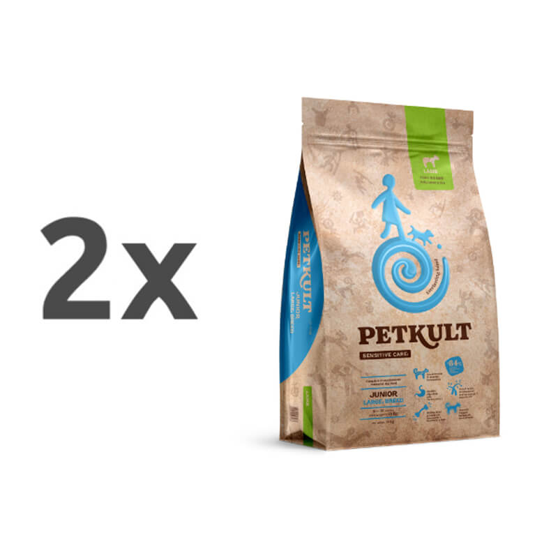 Petkult Sensitive Care Junior, large - jagnjetina - 2 x 12 kg