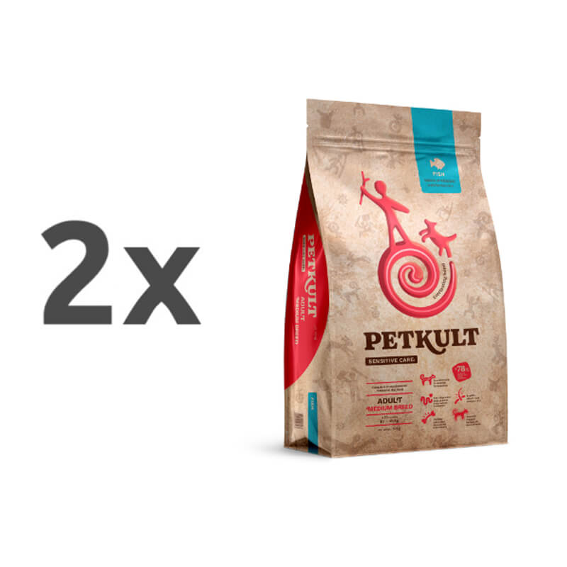Petkult Sensitive Care Adult, medium - riba - 2 x 12 kg