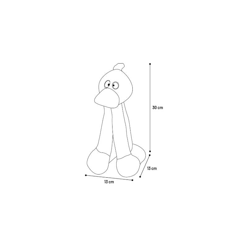 Flamingo Kareu plišasta igrača, račka - 30 x 13 x 30 cm (3)