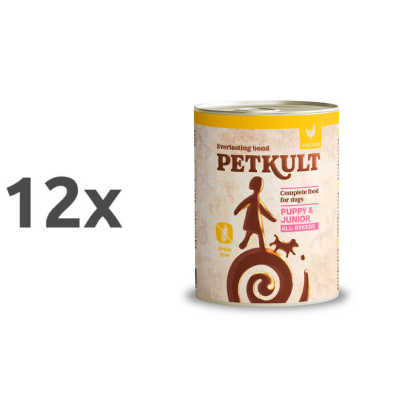 Petkult Dog Puppy&Junior - piščanec - 12 x 800 g
