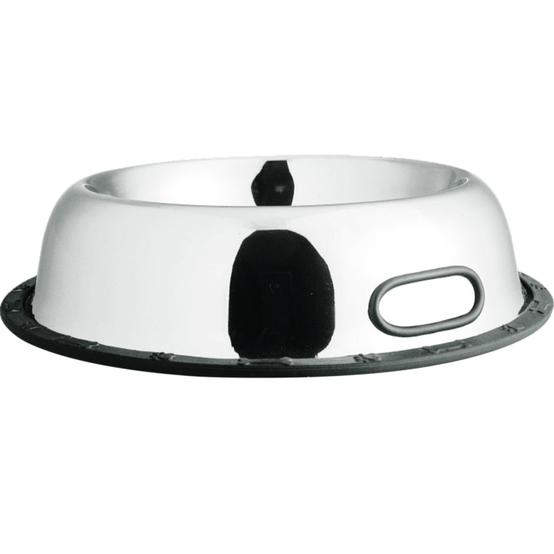 Kumar kovinska posoda Belly, gumiran rob s tačkami in kostmi - 20 cm / 0,47 l