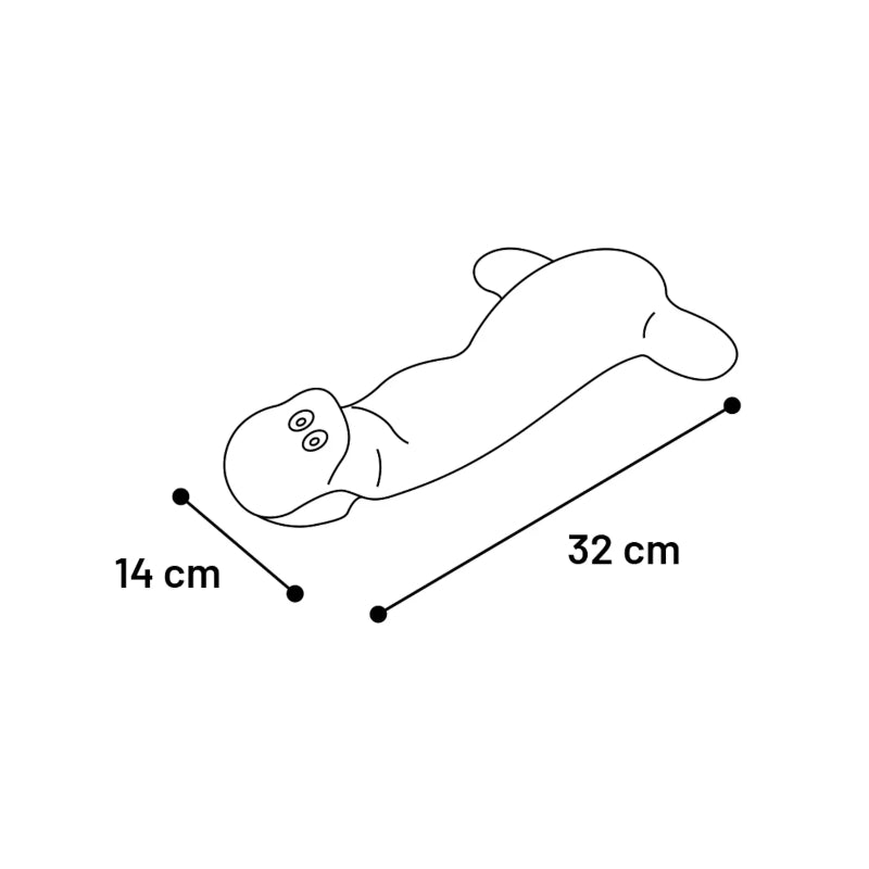 Flamingo plišasta žaba Shaky - 32 cm (2)