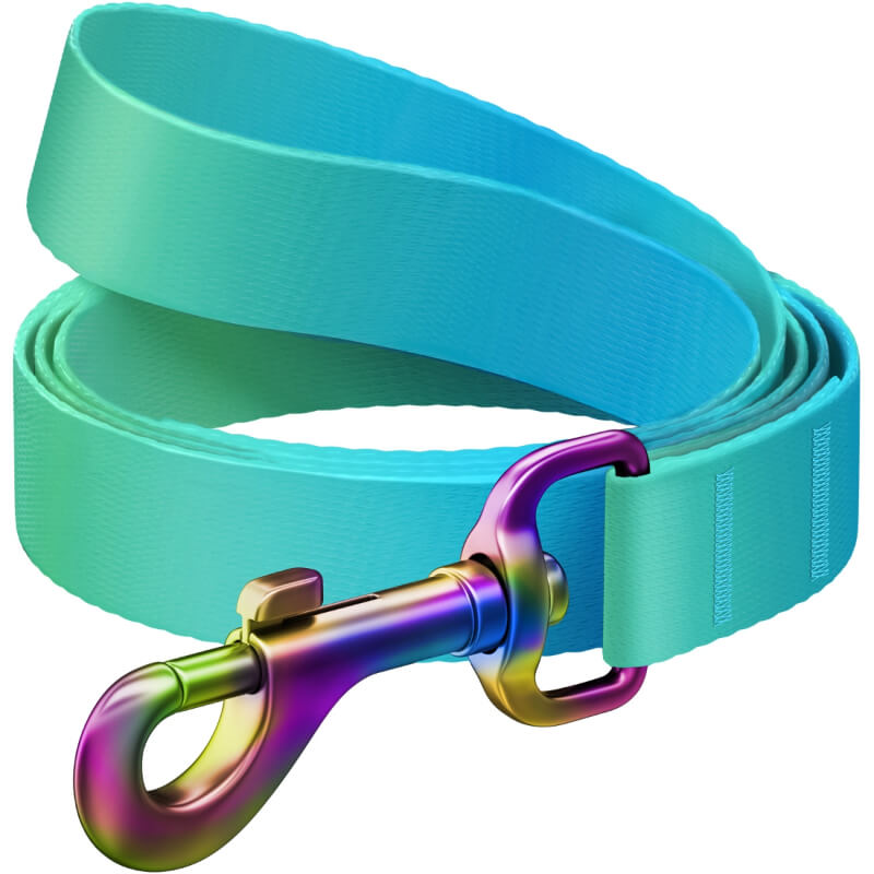 Waudog povodec Gradient, svetlo moder - 122 cm - 25 mm