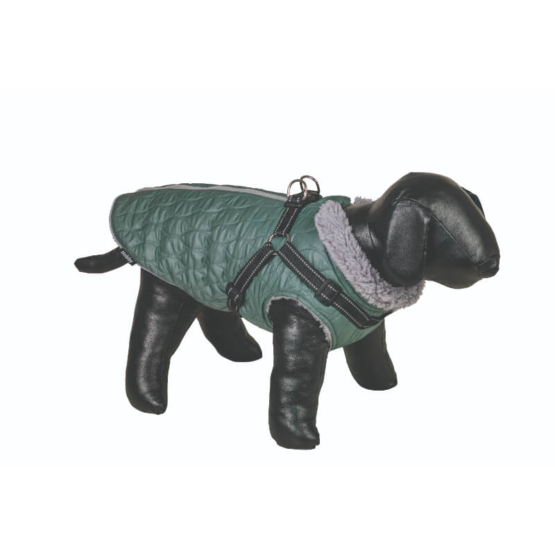 Nobby plašč Polara 2in1 - zeleno-siv - 36 cm