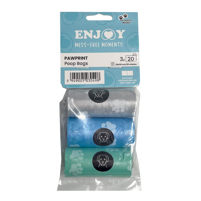 Enjoy drečke s tačkami, različne barve - 3 x 20 kos