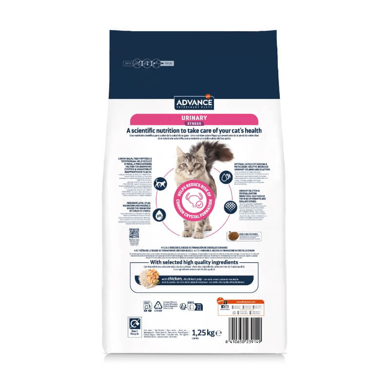 Advance veterinarska dieta za mačke Urinary Stress, piščanec - 1,25 kg (2)