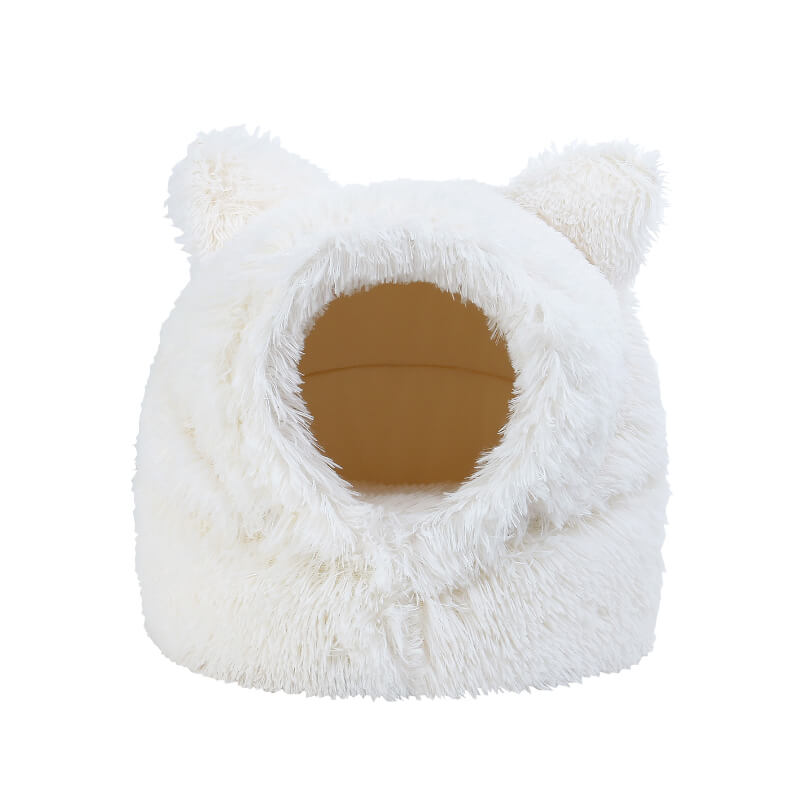 Wouapy skrivališče iglu v obliki mačje glave, bel - 40 x 32 x 42 cm (2)