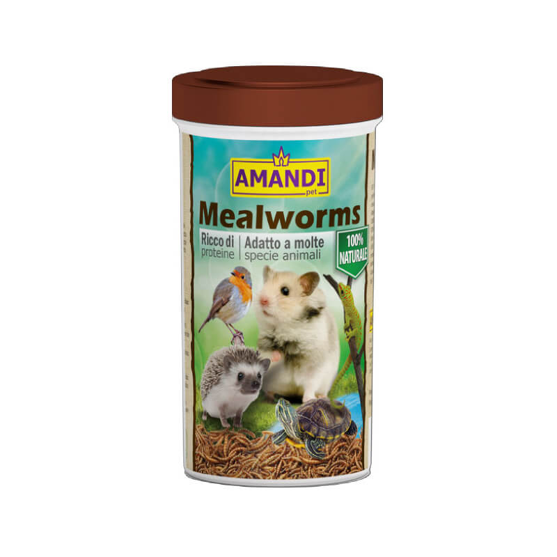 Amandi Pet Mealworms posušeni mokarji - 250 ml / 31 g