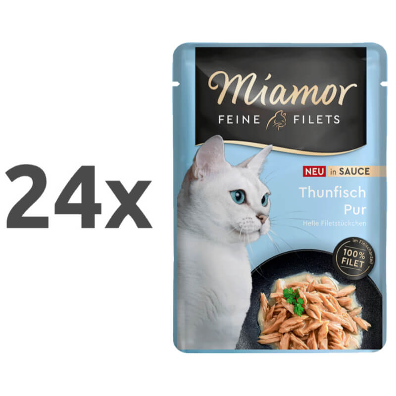 Miamor Feine Filets Sauce, vrečka - tunin file v omaki - 100 g - 24 x 100 g