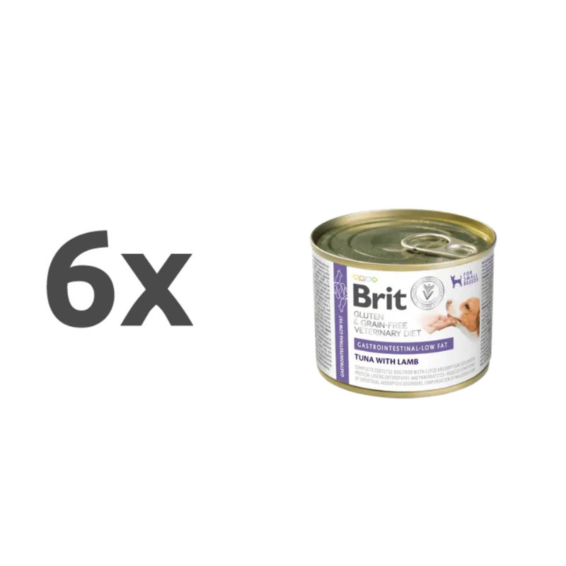 Brit GF Veterinarska dieta za pse Gastrointestinal Low Fat, 200g - 6 x 200 g