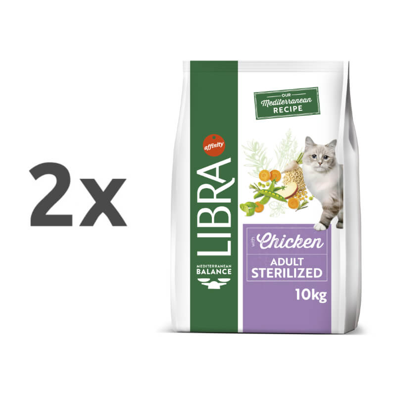 Libra Cat Adult Sterilized - piščanec - 2 x 10 kg