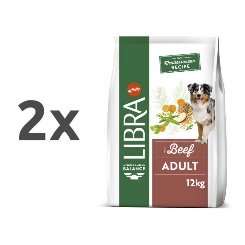 Libra Dog Adult - govedina - 2 x 12 kg