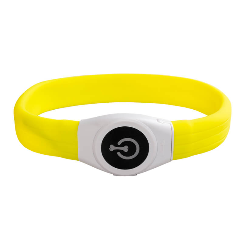 Duvo SEEcurity varnostna LED ovratnica Flash, rumena - različne velikosti - 45 cm