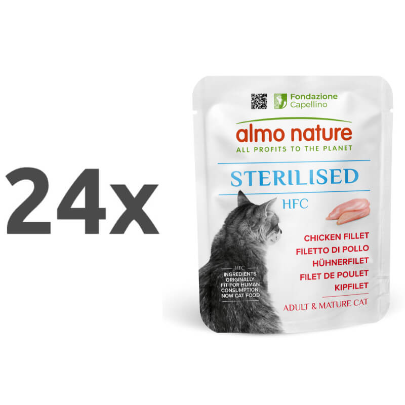Almo Nature HFC Sterilised file v juhi, vrečka - piščančja prsa - 50 g - 24 x 50 g
