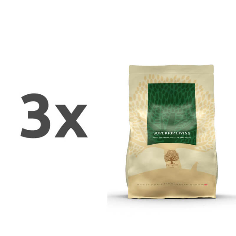 Essential Foods Dog Superior Adult - piščanec, raca in ribe - mini ali large - 3 x 2,5 kg