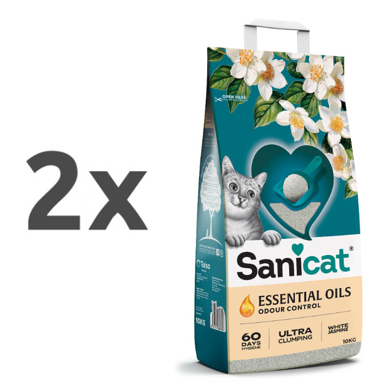 Sanicat posip Essential Oils, beli jasmin - 10 kg - 2 x 10 kg