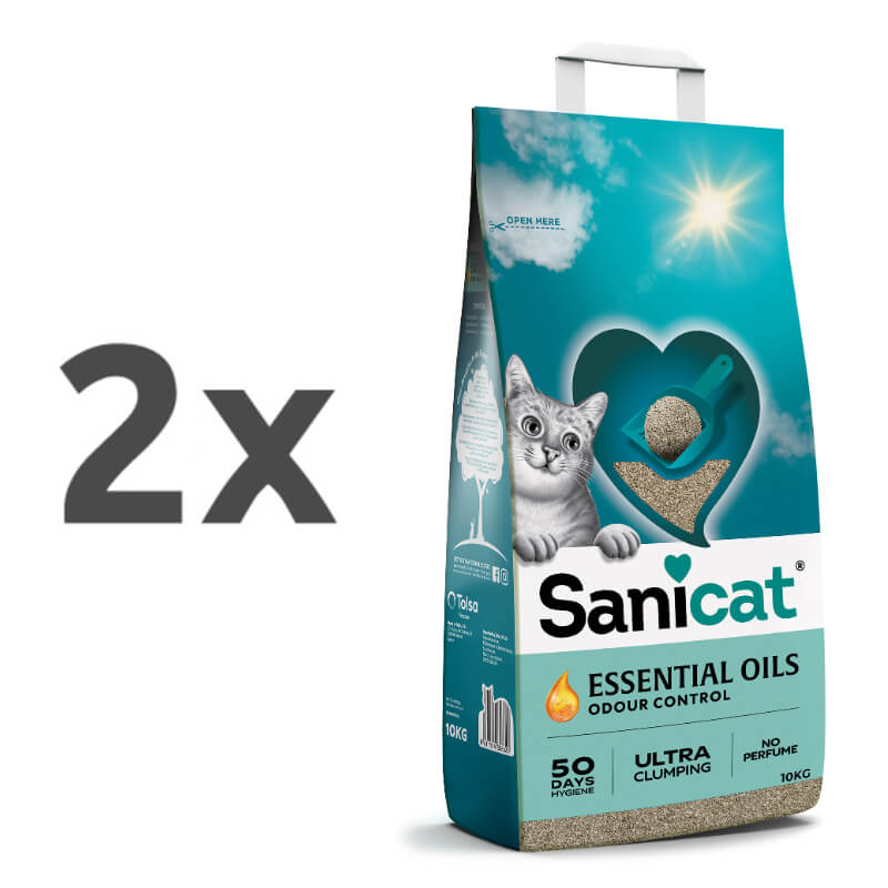 Sanicat posip Essential Oils, neodišavljen - 10 kg - 2 x 10 kg
