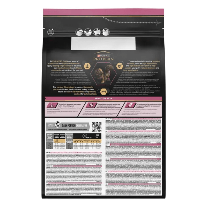 Purina Pro Plan Dog Puppy Mini Sensitive Skin, losos - 3 kg