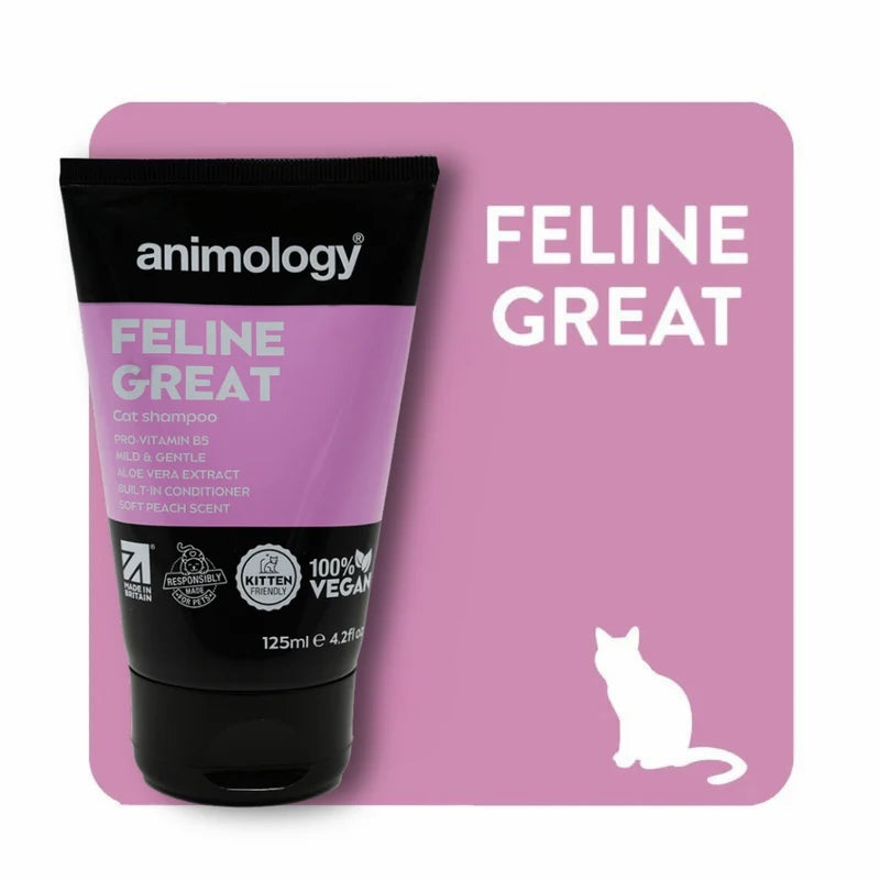 Animology Cat Feline Great šampon za mačke, breskev - 125 ml