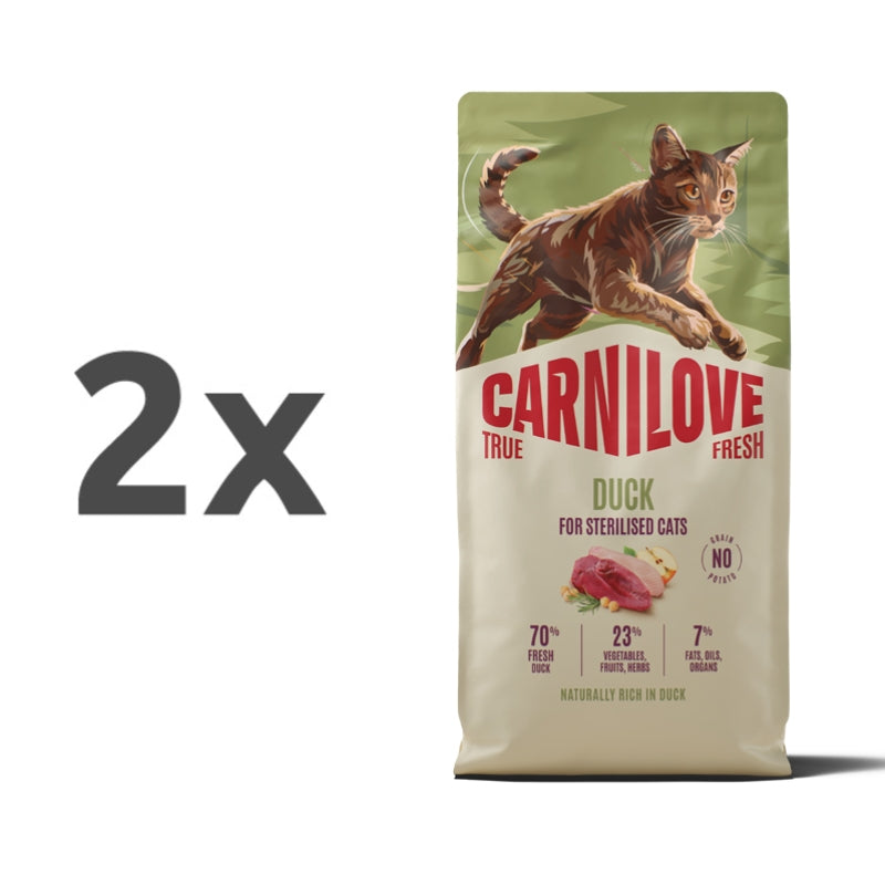 Carnilove Cat True Fresh Adult Sterilised, briketi - raca - 2 x 6 kg