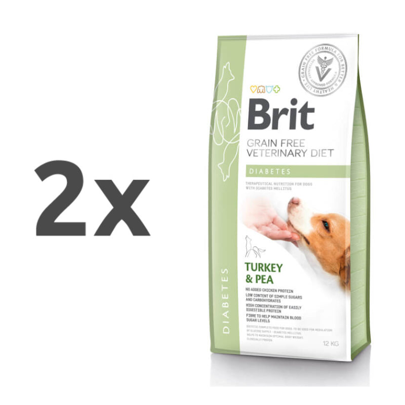 Brit GF Veterinarska dieta za pse - Diabetes - 2 x 12 kg