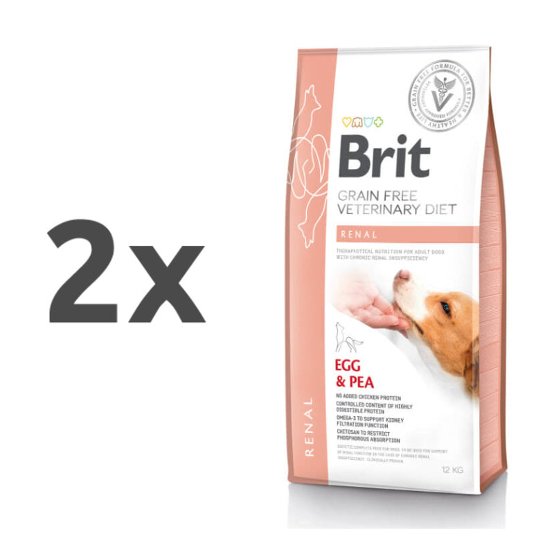 Brit GF Veterinarska dieta za pse - Renal - 2 x 12 kg