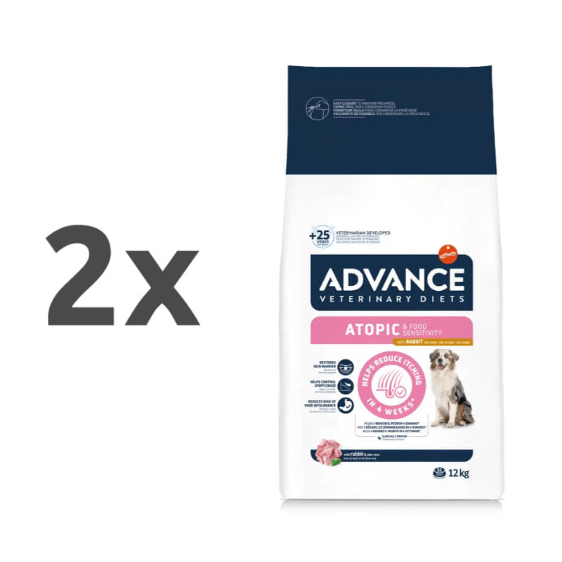 Advance veterinarska dieta Atopic Medium/Maxi - kunec - 2 x 12 kg