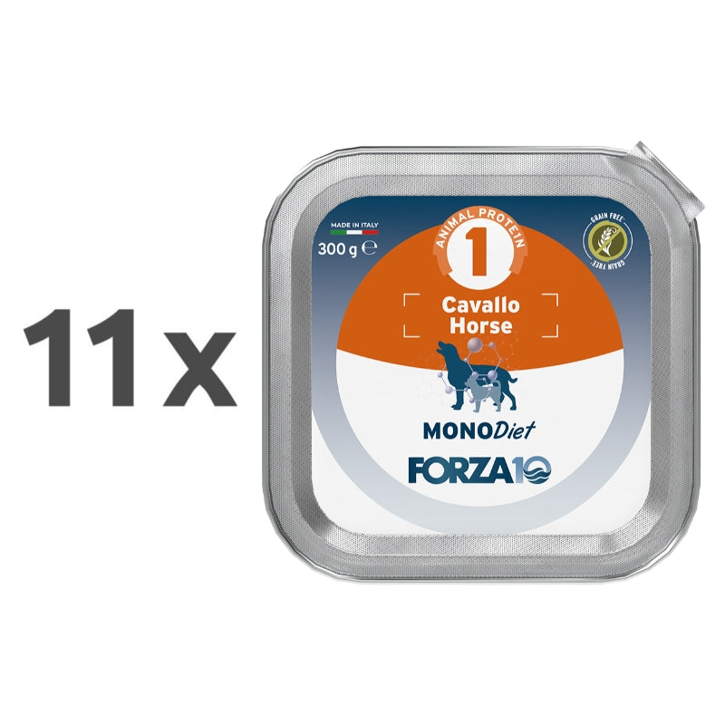 Forza10 MonoDiet mokra hrana za pse, konj - različne velikosti - 18 x 300 g
