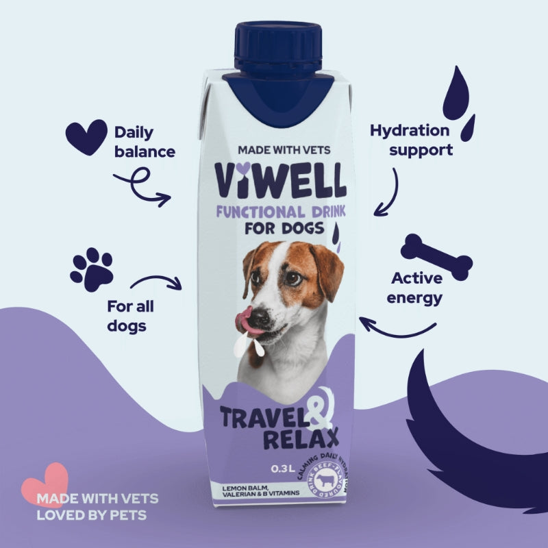 ViWell funkcionalna pijača za pse, Travel & Relax - 0,3 L