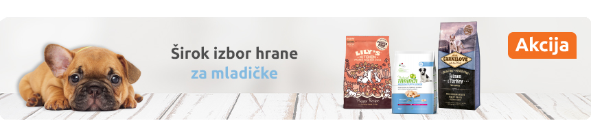 Hrana za pasje mladiče akcija