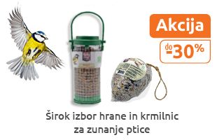 Hrana za zunanje ptice akcija