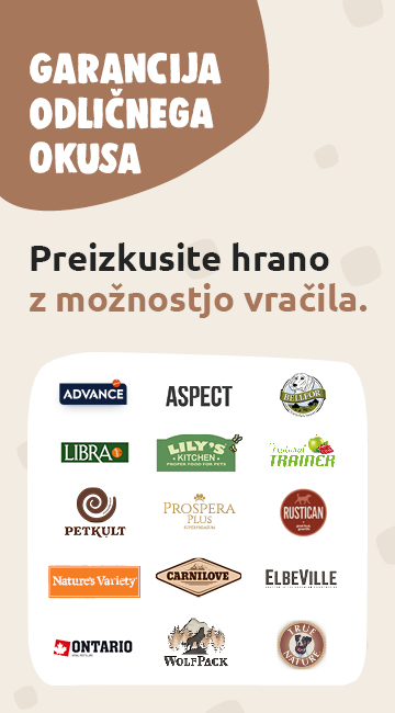 Garancija odličnega okusa za pasjo in mačjo hrano