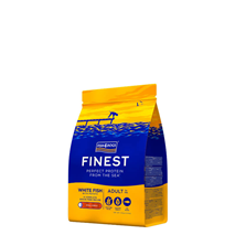 Fish4Dogs Adult - bela riba, majhni briketi - 1,5 kg