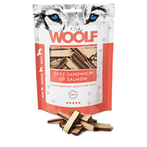 Woolf priboljški - mehki sendvič z lososm - 100 g