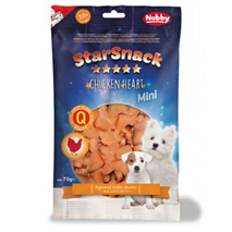 Nobby Starsnack Mini mehki piščančji prigrizki, srčki – 70 g