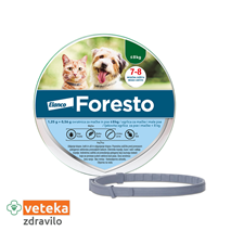 Foresto ovratnica za pse in mačke do 8 kg - 1,25g+0,56g