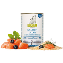 Isegrim River Adult – losos s prosom in borovnicami – 400 g
